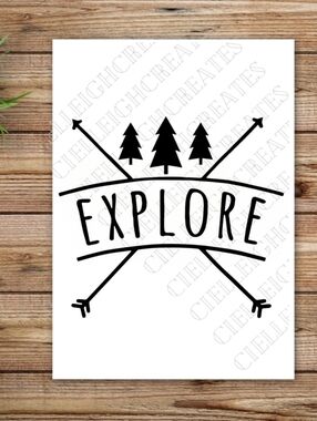 *2 for $20* Explore vinyl decal Sticker Handcrafted